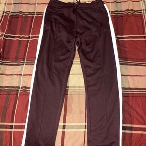 H&M Burgundy Track Pants